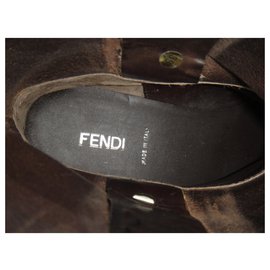 Fendi-Botas Fendi p 39,5 Nueva condición-Marrón oscuro