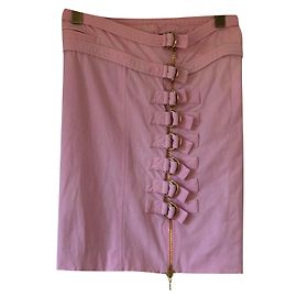 Gonna in cotone rosa Versace Rosa