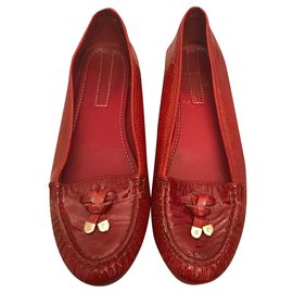 Sergio Rossi-Red moccasins-Red