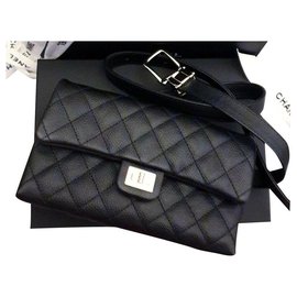 Chanel-Pochette/ mini sac Chanel banane chanel neuf-Noir