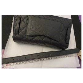 Chanel-Chanel Bananen Chanel Beutel / Mini Tasche neu-Schwarz