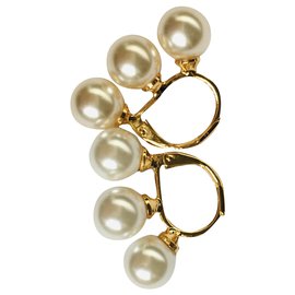 Céline Boucles d'oreilles Blanc