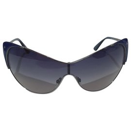 Tom Ford-Sonnenbrille-Silber,Blau