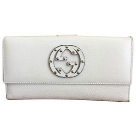 Cartera Gucci en cuero blanco Blanco