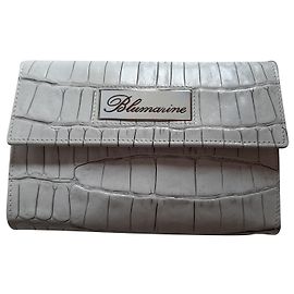 Blumarine Leather wallet White