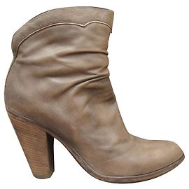 Botas Sartore de couro bege 42 Bege