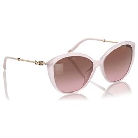 Tiffany & Co Lunettes de soleil teintées œil de chat blanc Tiffany Blanc
