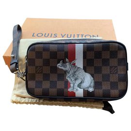 Louis Vuitton-Clutch-Taschen-Braun