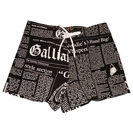 Neuf John Galliano Newspaper... Short de bain Underwear T/3 soit 42FR Noir