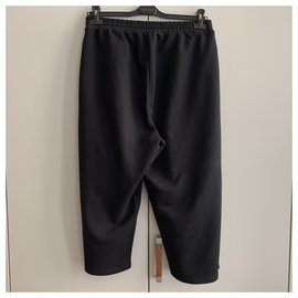 Kenzo-Black cropped jog pants-Black