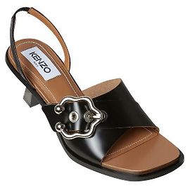 Kenzo Rita black patent leather sandals Black