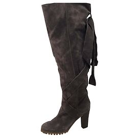 Chloé Over the knee suede boots dark grey Dark grey