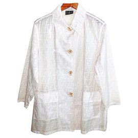 Fendi-Vintage Zucca FF Semi-Transparent PVC Jacket-Other