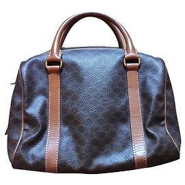 Céline Handbag Dark Brown Cloth Dark brown