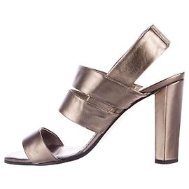 Diane Von Furstenberg DvF Pava metallic sandals Bronze