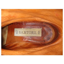Sartore-stivali vintage Sartore p 36,5, Modello Emma-Rosso
