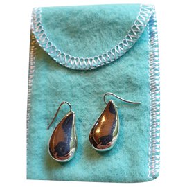Tiffany & Co-Peretti Teardrop Earrings-Silvery