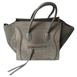 Céline Phantom Handtasche Khaki Hirschleder Khaki