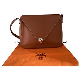 Hermès Christine Leather Handbag Light Brown Light brown
