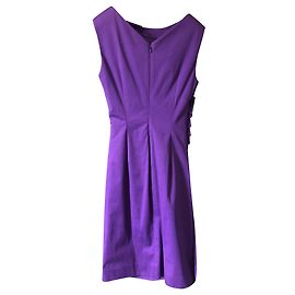 Vestido Christian Dior de algodão roxo Roxo