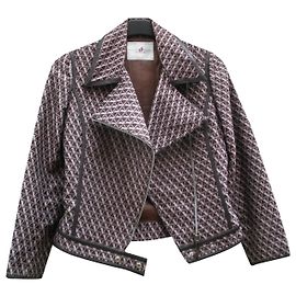 Autre Marque Vertigo Perfecto Biker Jacket Brown Brown Other