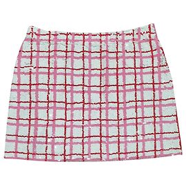 Mini jupe écossaise multicolore Parosh Multicolore