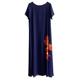Pier Antonio Gaspari Ausgestelltes blaues Kleid Blau