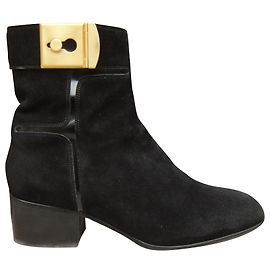 Bottines Sartore Noir Daim 36.5 FR Noir