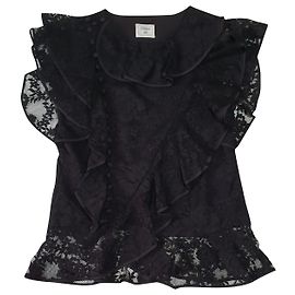 Erdem x H&M Spitzenbluse Schwarz Schwarz