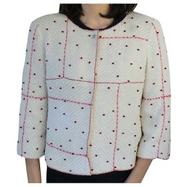 Casaco de tweed CHANEL Fora de branco