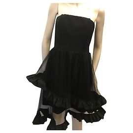 Pinko trägerloses Kleid Schwarz
