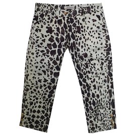 Ermanno Scervino Leopard Print Polyester Pants Multiple colors Leopard print