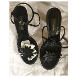 Hobbs-Vintage Hobbs sandals-Black