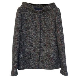 Chanel-CHANEL Giacca in tweed multicolor Sz.40-Multicolore