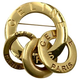 Broche Céline Doré