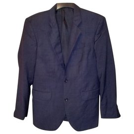 Ermenegildo Zegna-Trofeo 2 buttons Single breasted Grey Suit Jacket, Size S-Grey