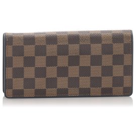 Louis Vuitton-Louis Vuitton Brown Damier Ebene Brazza-Brown