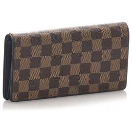 Louis Vuitton-Louis Vuitton Brown Damier Ebene Brazza-Brown