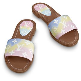 Louis Vuitton-Mules shoes escale LV-Pink