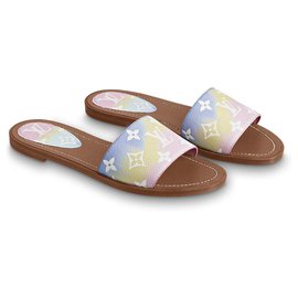 Louis Vuitton-Mules shoes escale LV-Pink