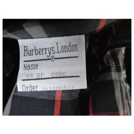 Burberry-men's Burberry vintage t trench coat 64 with removable wool lining, new condition-Navy blue