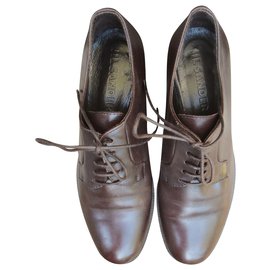 Jil Sander derbies p 36 Marrone scuro