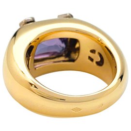 Dior-Dior "Mitza" ring, two golds, Amethyst and diamonds.-Other