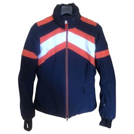 Bogner Fire + Ice Ski Jacke Weiß Blau Orange