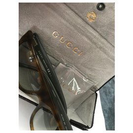 Gucci-Marque de lunettes de soleil Gucci NEw-Marron
