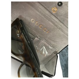 Gucci-Gucci Occhiali da sole marca NEw-Marrone