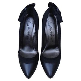 Escarpins Lanvin en cuir grainé noir 37.5 FR Noir