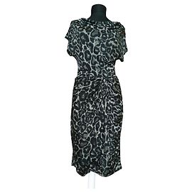 Autre Marque Ilse Jacobsen Kleid mit Leopardenmuster Mehrfarben