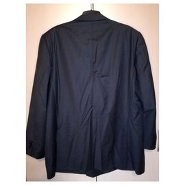 Ermenegildo Zegna-Su Misura Trofeo lined breasted Grey Suit Jacket, size 62 / XXL-Grey