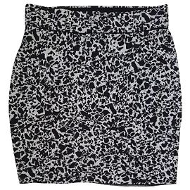 Falda Samsoe & Samsoe Darlim Negra Blanca Negro Blanco